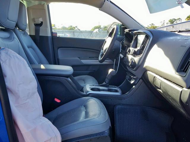 1GCGSCEN3J1300383 - 2018 CHEVROLET COLORADO L BLUE photo 5
