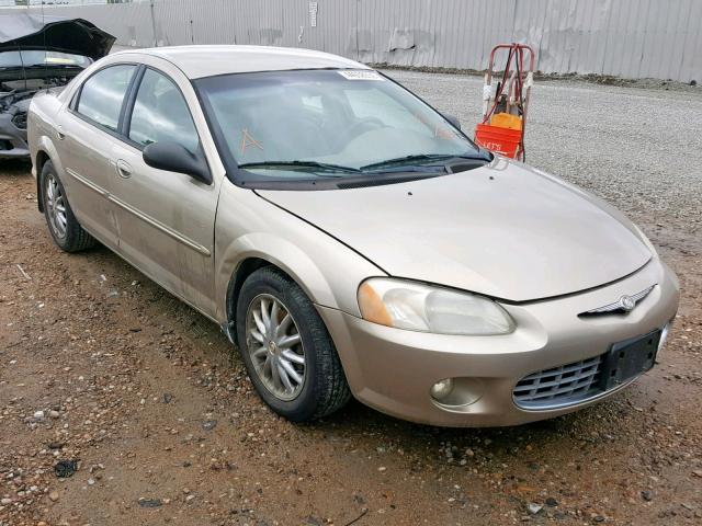 1C3EL56R12N228132 - 2002 CHRYSLER SEBRING LX TAN photo 1