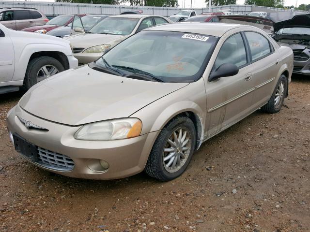 1C3EL56R12N228132 - 2002 CHRYSLER SEBRING LX TAN photo 2