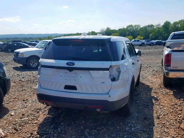 1FM5K8AR2HGD05932 - 2017 FORD EXPLORER P WHITE photo 4