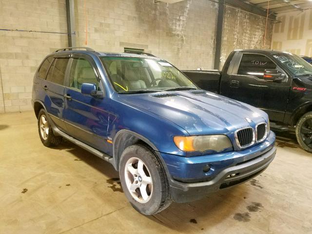 WBAFA53571LM90283 - 2001 BMW X5 3.0I BLUE photo 1