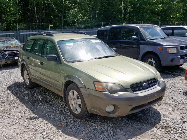 4S4BP61C357373639 - 2005 SUBARU LEGACY OUT GREEN photo 1