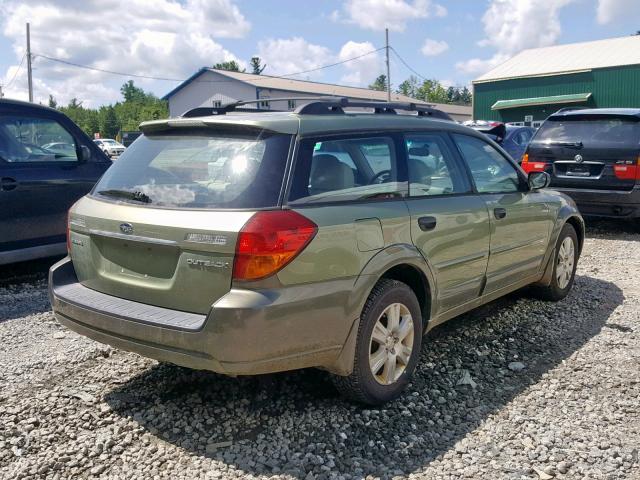 4S4BP61C357373639 - 2005 SUBARU LEGACY OUT GREEN photo 4