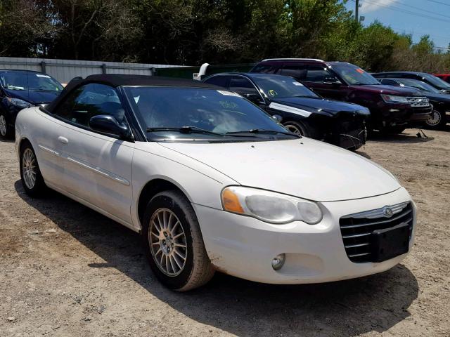 1C3EL55R74N352524 - 2004 CHRYSLER SEBRING LX WHITE photo 1