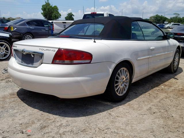 1C3EL55R74N352524 - 2004 CHRYSLER SEBRING LX WHITE photo 4