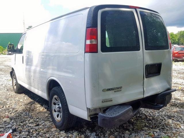 1GCSGAFX5E1143364 - 2014 CHEVROLET EXPRESS G1 WHITE photo 3