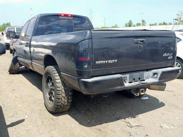 3D7KS28C76G241674 - 2006 DODGE RAM 2500 S BLACK photo 3