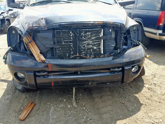 3D7KS28C76G241674 - 2006 DODGE RAM 2500 S შავი ფოტო 9