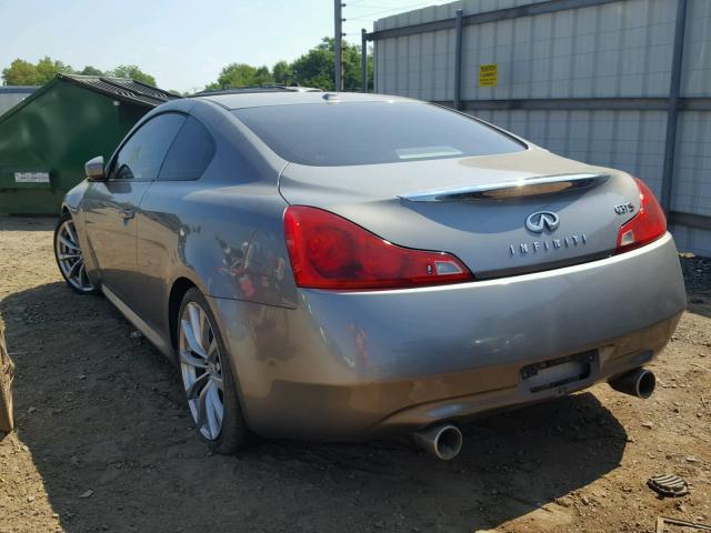 JNKCV64E68M125546 - 2008 INFINITI G37 BASE SILVER photo 3