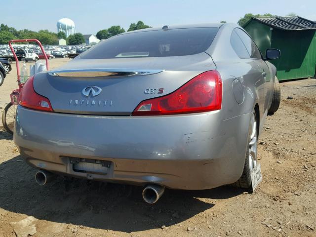 JNKCV64E68M125546 - 2008 INFINITI G37 BASE SILVER photo 4