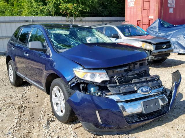 2FMDK3JC7BBA81890 - 2011 FORD EDGE SEL BLUE photo 1