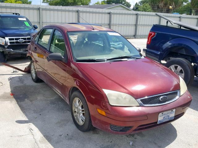 1FAFP34N16W166634 - 2006 FORD FOCUS ZX4 MAROON photo 1