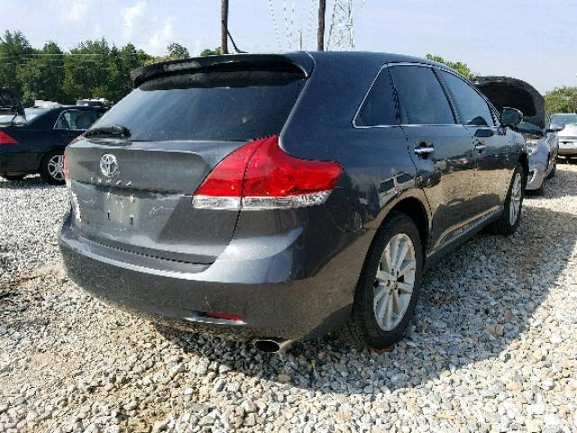 4T3ZA3BB0BU042090 - 2011 TOYOTA VENZA BASE GRAY photo 4