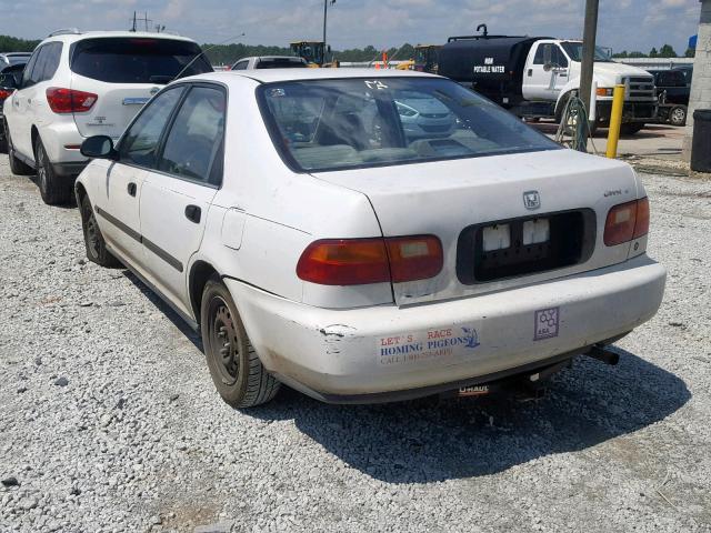 JHMEG8551PS026964 - 1993 HONDA CIVIC LX WHITE photo 3