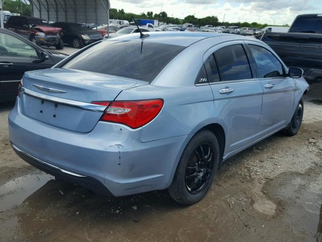 1C3CCBCB2CN186181 - 2012 CHRYSLER 200 LIMITE BLUE photo 4