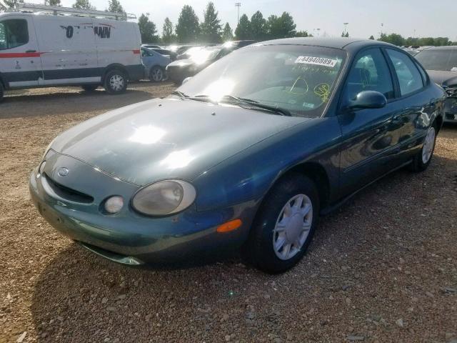 1FALP52U1TG212901 - 1996 FORD TAURUS GL GREEN photo 2