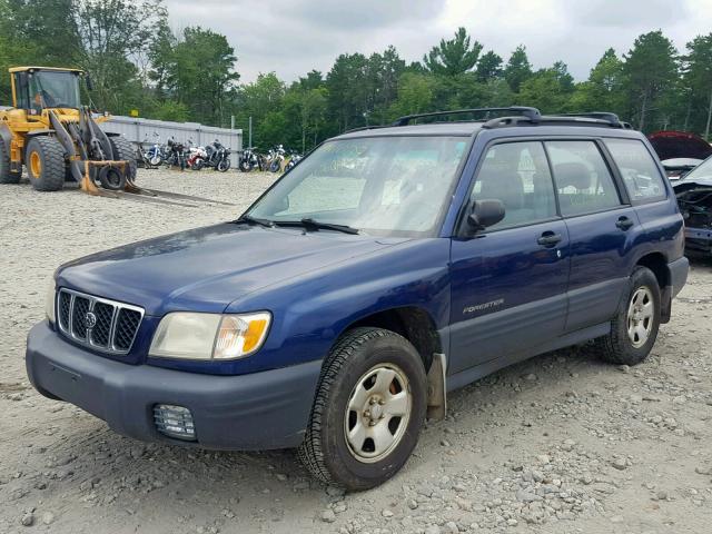 JF1SF63511G765542 - 2001 SUBARU FORESTER L BLUE photo 2