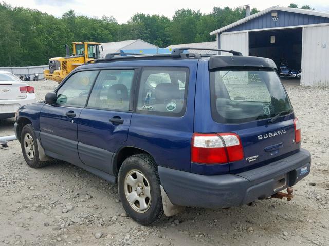 JF1SF63511G765542 - 2001 SUBARU FORESTER L BLUE photo 3