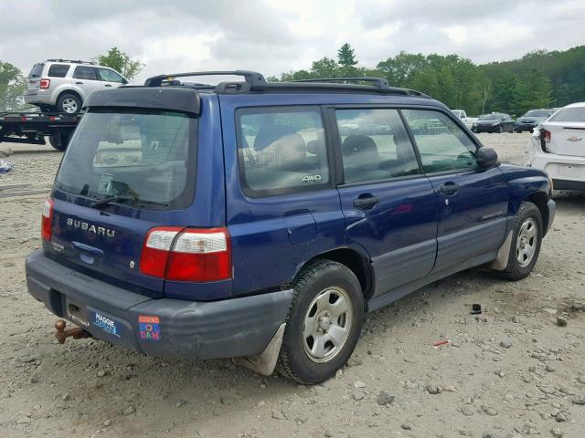 JF1SF63511G765542 - 2001 SUBARU FORESTER L BLUE photo 4