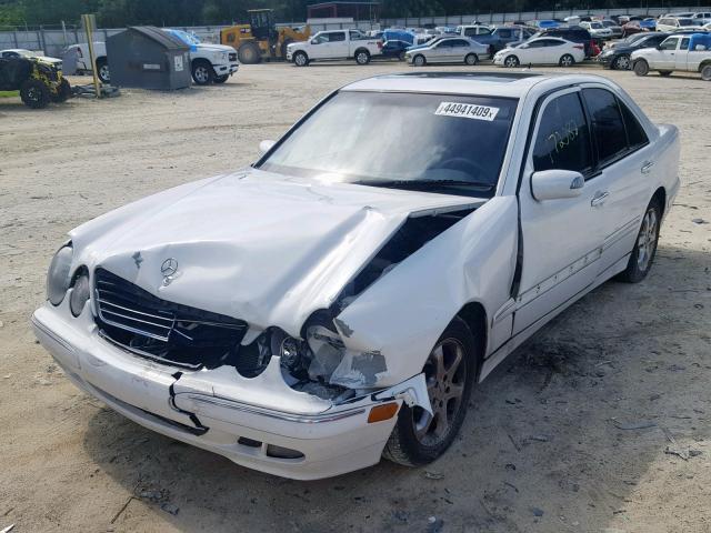 WDBJF65JX2B443365 - 2002 MERCEDES-BENZ E 320 WHITE photo 2