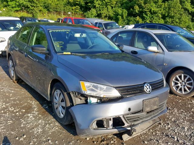 3VW2K7AJ8DM377680 - 2013 VOLKSWAGEN JETTA BASE CHARCOAL photo 1