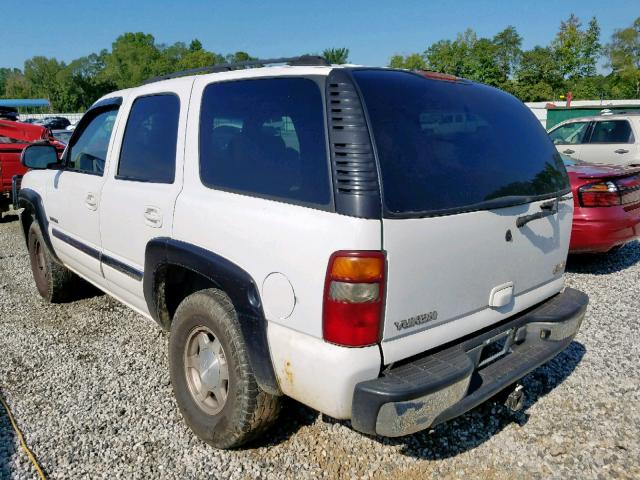 1GKEK13Z43J199153 - 2003 GMC YUKON WHITE photo 3