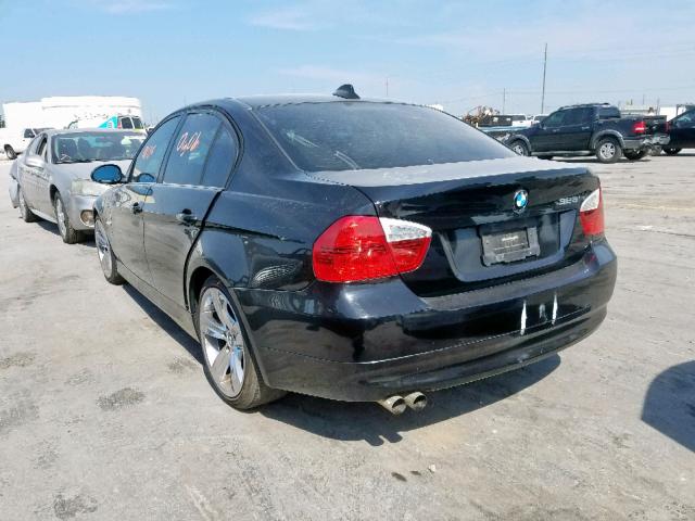 WBAVA37537NL16489 - 2007 BMW 328 I BLACK photo 3