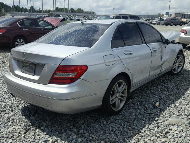 WDDGF4HB6CR194260 - 2012 MERCEDES-BENZ C 250 SILVER photo 4