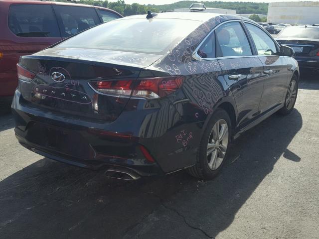 5NPE34AF4JH660490 - 2018 HYUNDAI SONATA SPO BLACK photo 4