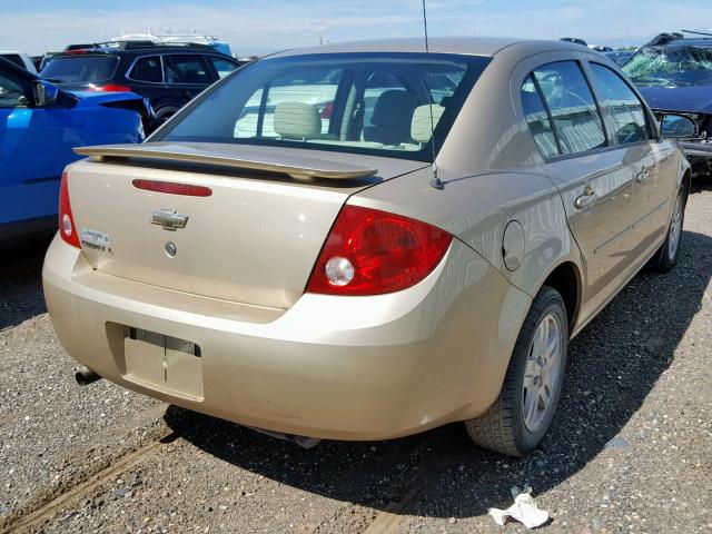 1G1AL55F177168844 - 2007 CHEVROLET COBALT LT TAN photo 4