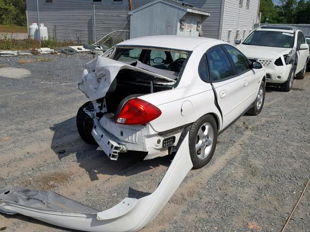 1FAFP5520YA153826 - 2000 FORD TAURUS SES WHITE photo 4