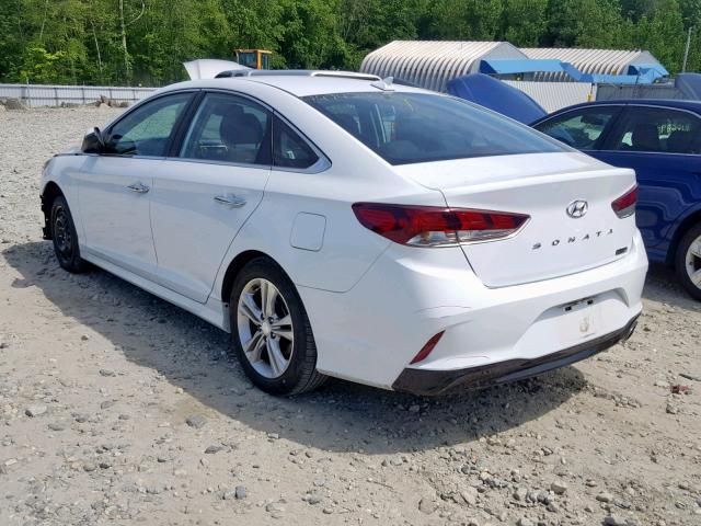 5NPE34AF0JH601596 - 2018 HYUNDAI SONATA SPO WHITE photo 3