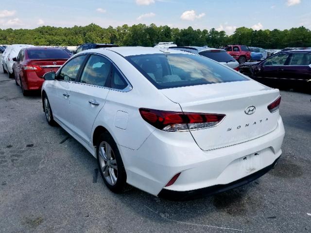 5NPE34AF7JH678496 - 2018 HYUNDAI SONATA SPO WHITE photo 3