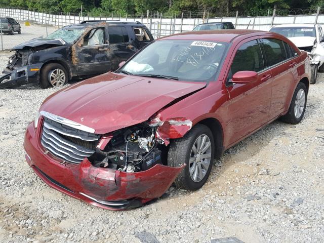 1C3CCBBB7EN186164 - 2014 CHRYSLER 200 TOURIN RED photo 2