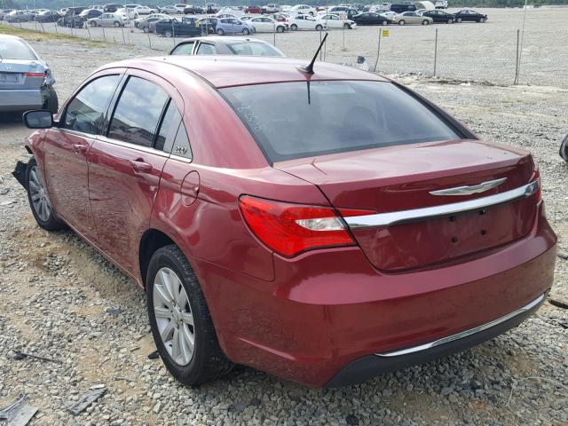 1C3CCBBB7EN186164 - 2014 CHRYSLER 200 TOURIN RED photo 3