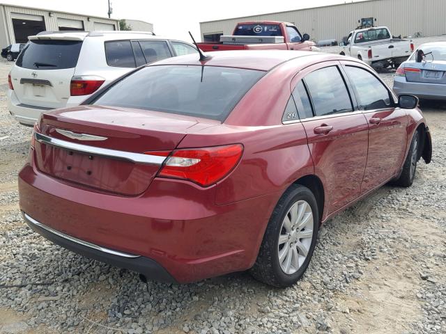 1C3CCBBB7EN186164 - 2014 CHRYSLER 200 TOURIN RED photo 4