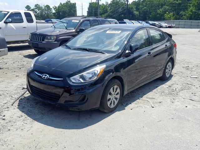 KMHCT4AE6HU330408 - 2017 HYUNDAI ACCENT SE BLACK photo 2