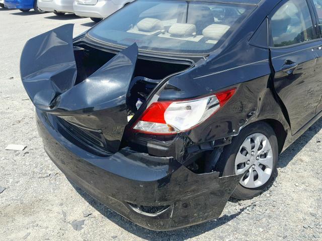 KMHCT4AE6HU330408 - 2017 HYUNDAI ACCENT SE BLACK photo 9