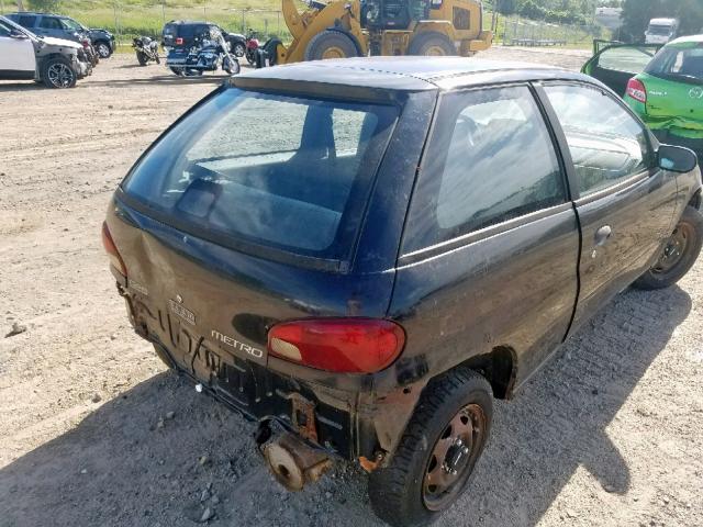 2C1MR2262T6788373 - 1996 GEO METRO BASE BLACK photo 4