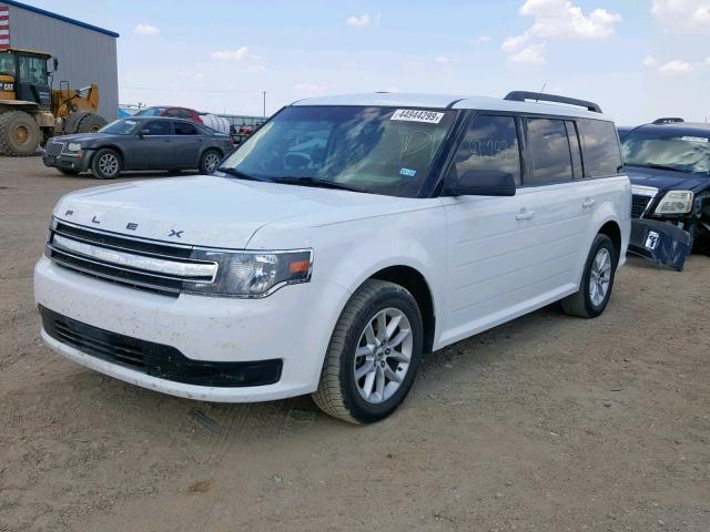 2FMGK5B8XGBA11536 - 2016 FORD FLEX SE WHITE photo 2