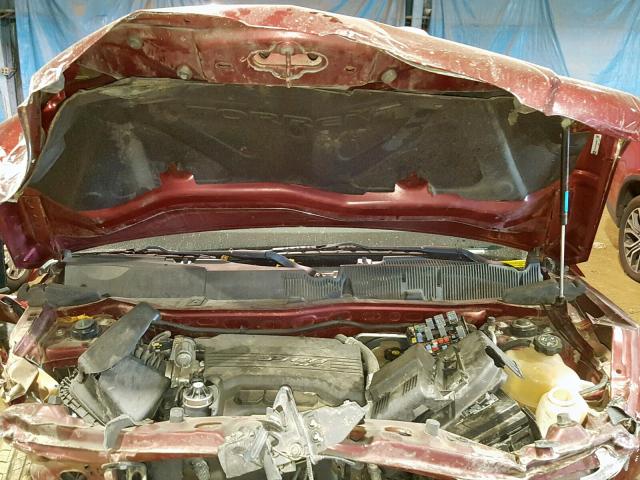 2CKDL33F496200371 - 2009 PONTIAC TORRENT MAROON photo 7