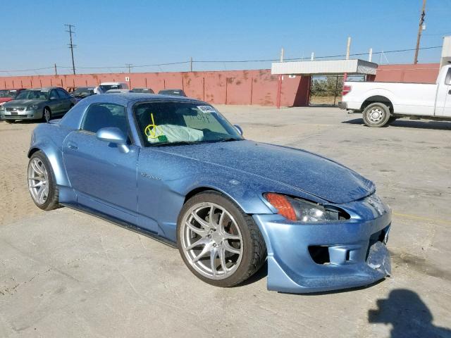 JHMAP11482T004630 - 2002 HONDA S2000 BLUE photo 1