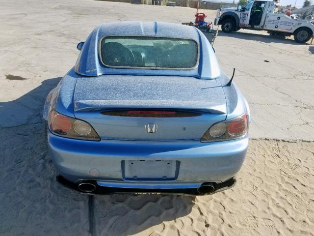 JHMAP11482T004630 - 2002 HONDA S2000 BLUE photo 9