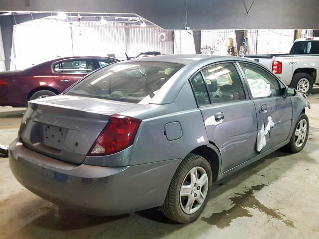 1G8AJ55F87Z198015 - 2007 SATURN ION LEVEL GRAY photo 4