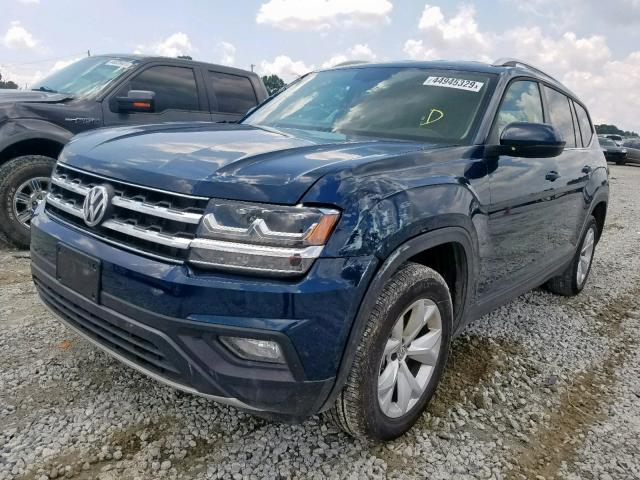 1V2CR2CA4JC589751 - 2018 VOLKSWAGEN ATLAS SE BLUE photo 2