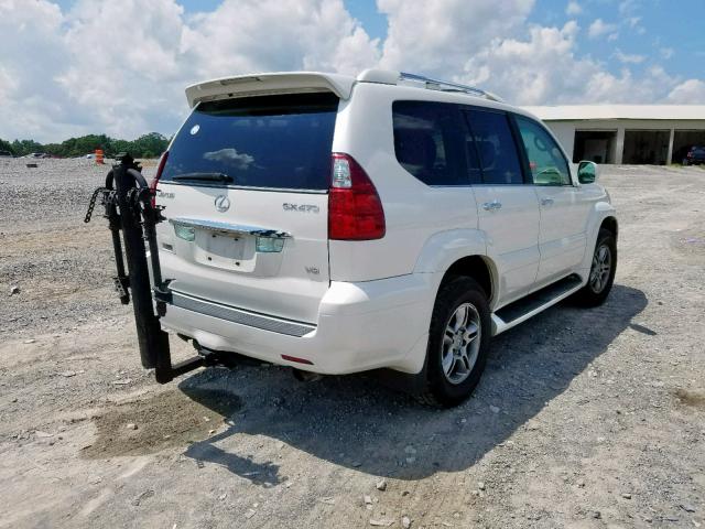 JTJBT20XX90178856 - 2009 LEXUS GX 470 WHITE photo 4