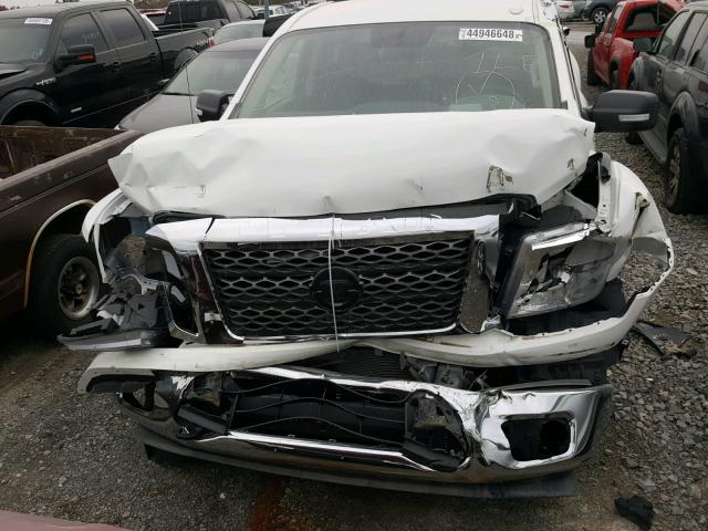 1N6AA1R85JN508806 - 2018 NISSAN TITAN S WHITE photo 9