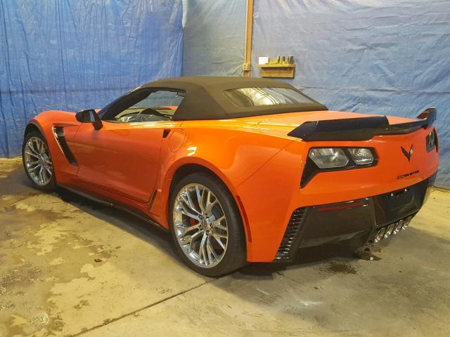 1G1YS3D6XK5600102 - 2019 CHEVROLET CORVETTE Z ORANGE photo 3