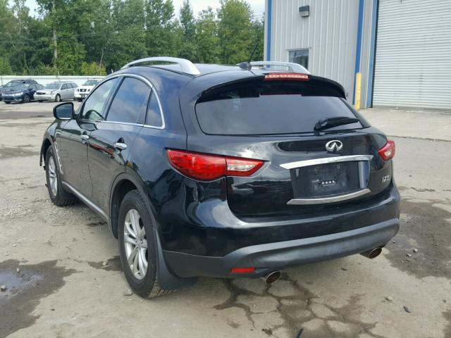 JN8AS1MW5AM852457 - 2010 INFINITI FX35 BLACK photo 3