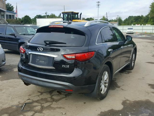 JN8AS1MW5AM852457 - 2010 INFINITI FX35 BLACK photo 4